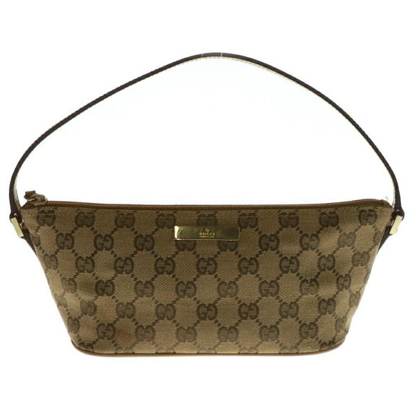 Gucci Pouch GG Canvas Beige Handbag Accessory - Picture 1 of 5